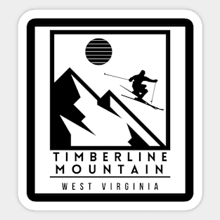 Timberline Mountain ski West Virginia USA Sticker